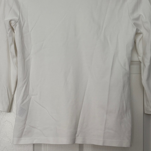 Lands' End Classic White Polo Shirt Size Petite XS - Picture 8 of 10